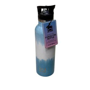Wellness Double Wall Stainless Steel Water Bottle 17oz New Blue Ombre